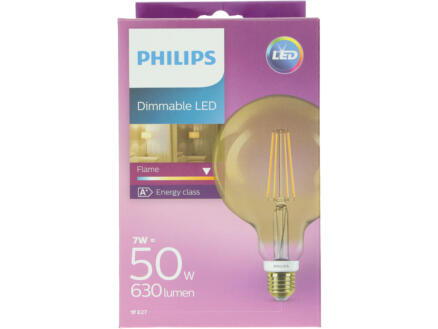 Philips Vintage G120 LED bollamp filament E27 7W dimbaar 1