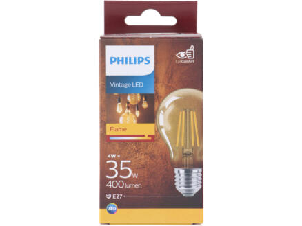 Philips Vintage Giant LED peerlamp filament E27 35W dimbaar gold 1