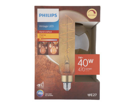 Philips Vintage LED bollamp E27 6,5W goud dimbaar 1