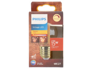 Philips Vintage LED kogellamp filament E27 3,5W dimbaar