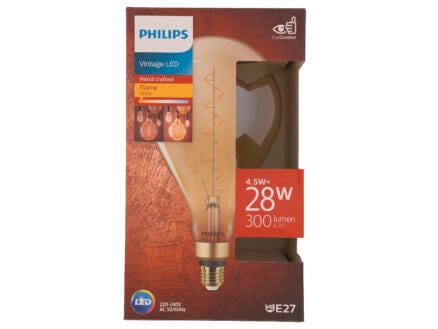 Philips Vintage LED peerlamp filament E27 25W goud 1