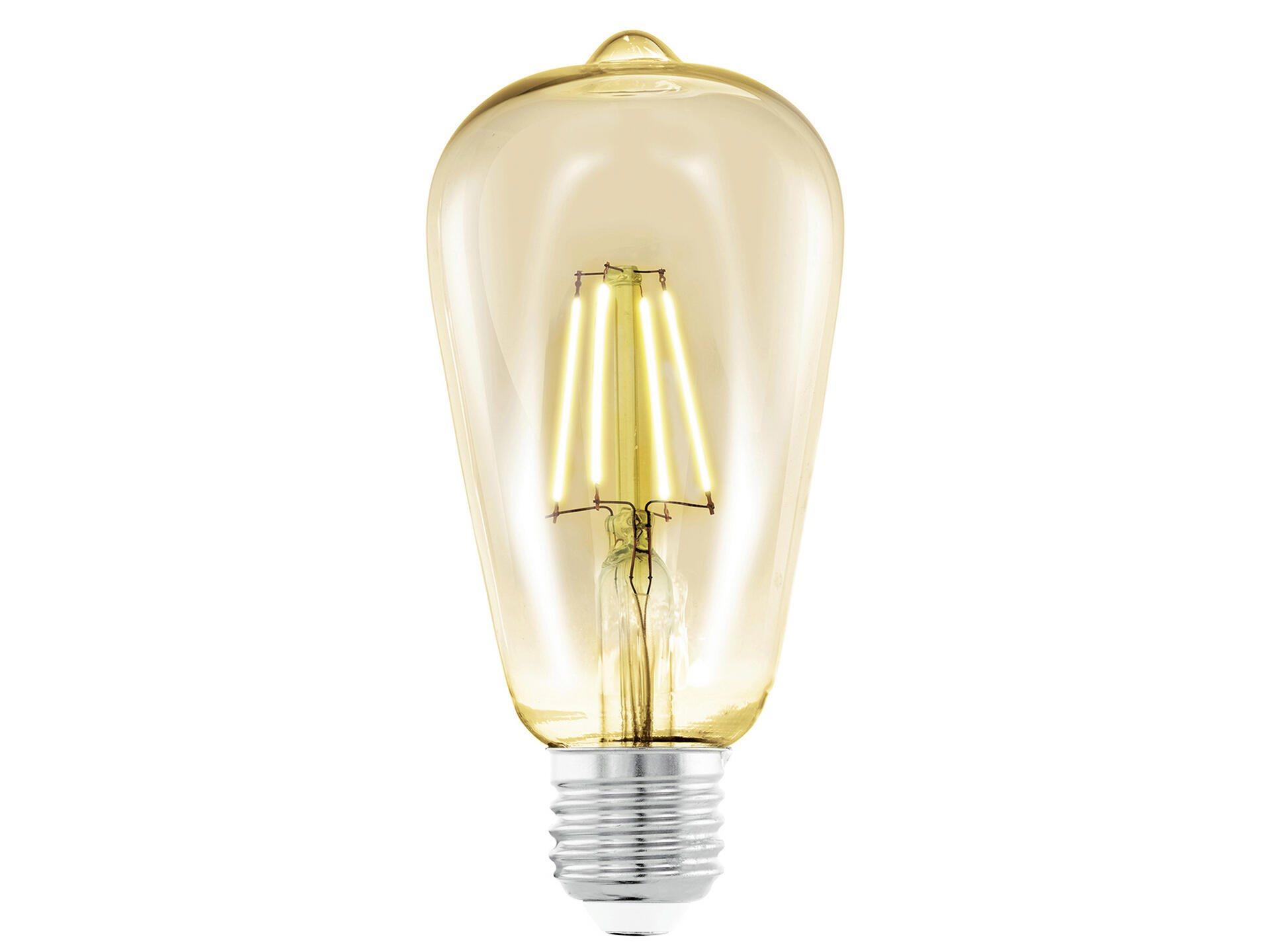 Knop plus mosterd Eglo Vintage ST64 LED Edison-lamp E27 4W | Hubo