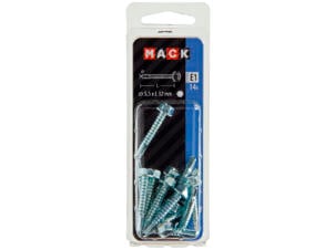 Mack Vis autoforantes H8 32x5,5 mm zingué 14 pièces