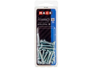 Mack Vis autoforantes PZ2 25x4,8 mm zingué 20 pièces
