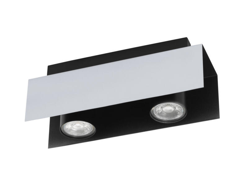 Eglo Viserba LED balkspot GU10 2x5 W wit/zwart