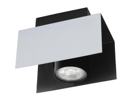 Eglo Viserba plafonnier LED GU10 5W blanc/noir 1