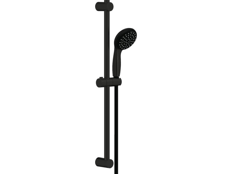 GROHE Vitalio Start 250 – Sistema doccia con termostatico (soffione doccia tondo da 25 cm 1 getto, doccetta tonda da 11 cm 2 getti, flessibile da 1,75 m, risparmio idrico), nero opaco, 266772431 GROHE Vitalio Start 250 – Sistema doccia con termostatico (soffione doccia tondo da 25 cm 1 getto, doccetta tonda da 11 cm 2 getti, flessibile da 1,75 m, risparmio idrico), nero opaco, 266772431