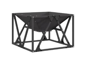 Vuurkorf 50x50x35 cm staal zwart