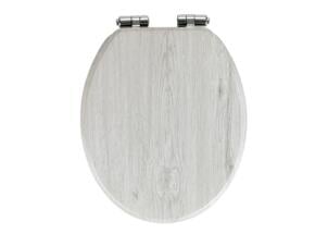 Wenko WC-bril MDF grijs eik