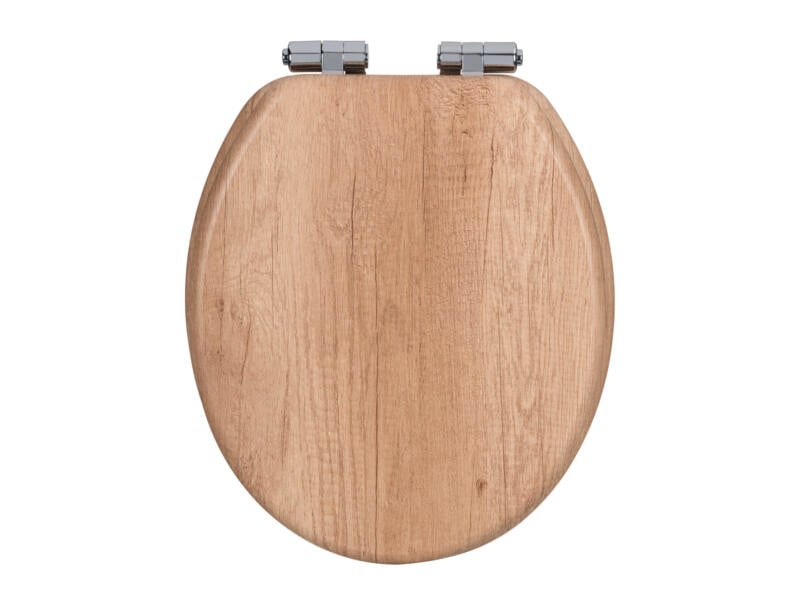Wenko WC-zitting Licht eik MDF