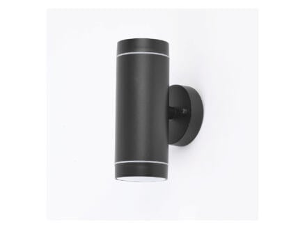 Wandlamp up/down 2x3,5 W zwart