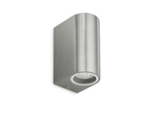 Prolight Wandlamp up/down GU10 mat inox exclusief lamp