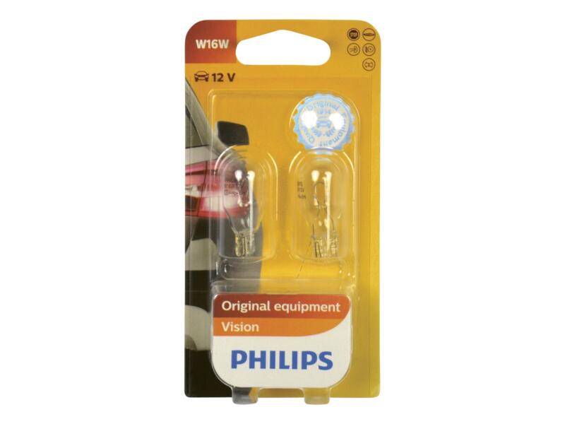 Philips Wedgebase 12067B2 ampoule 16W 2 pièces