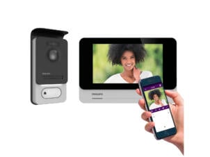 Philips WelcomeEye Connect 2 videofoon 2-draads 7" grijs