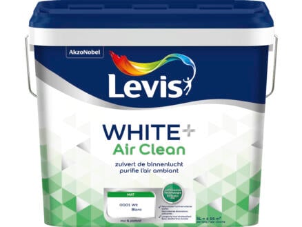Levis White+ Air Clean peinture mur et plafond mat 5l blanc 1