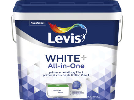 Levis White+ All-In-One peinture mur & plafond extra mat 5l blanc 1