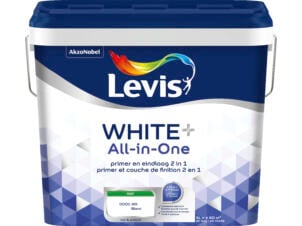 Levis White+ All in one muur- en plafondverf extra mat 5l wit