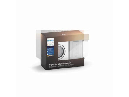 Philips Hue White Ambiance LED inbouwspot GU10 5,5W + dimmer wit 1