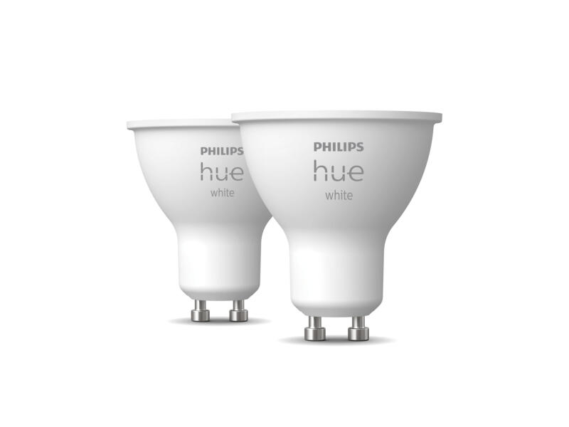Philips White Ambiance LED spot GU10 5,2W dimbaar 2 stuks