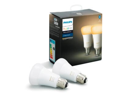 Philips Hue White Ambiance ampoule LED poire E27 9,5W dimmable 2 pièces 1