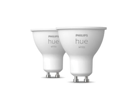Philips White Ambiance spot LED GU10 5,2W dimmable 2 pièces