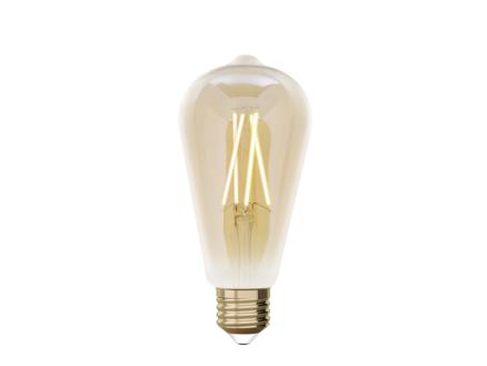 Stijg ongebruikt adverteren White LED Edison-lamp filament E27 9W dimbaar amber | Hubo