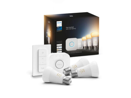 Philips Hue White ambiance kit de démarrage LED lamp E27 8W dimmable 3 pièces 1