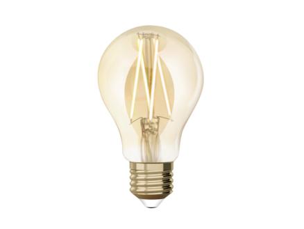 White ampoule LED poire filament E27 9W dimmable ambre 1