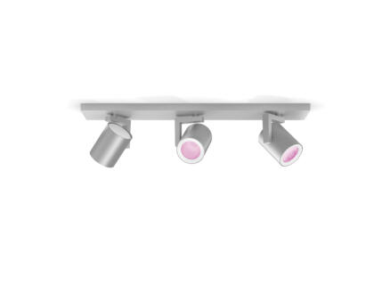 Philips Hue White and Color Ambiance Argenta barre de spots LED GU10 3x5,5 W dimmable aluminium 1