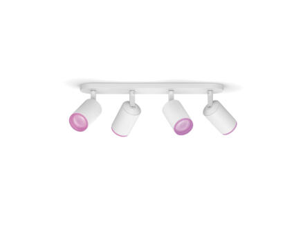 Philips Hue White and Color Ambiance Fugato barre de spots LED GU10 4x5,5 W dimmable blanc 1