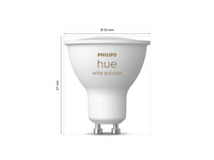 Philips Hue White and Color Ambiance spot LED GU10 4,3W dimmable 2 pièces