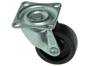 Mack Wiel 30mm met lager en plaat polyamide