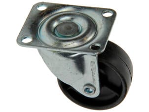 Mack Wiel 50mm met kogellager en plaat polyamide