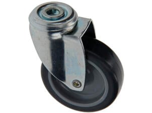 Mack Wiel 75mm met 2 lagers en gat rubber
