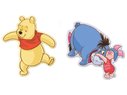 Disney Winnie l'Ourson stickers mousse multicolore 2 pièces 1