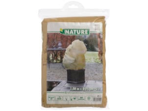 Nature Winterafdekhoes met koord 1,5x0,75 m beige 2 stuks