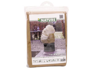 Nature Winterafdekhoes met koord 1x0,5 m beige 3 stuks