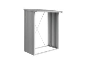 Biohort WoodStock 150 houtopslag 157x102x199 cm zilver metallic