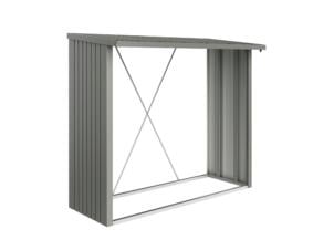Biohort WoodStock 230 houtopslag 229x102x199 cm kwartsgrijs metallic