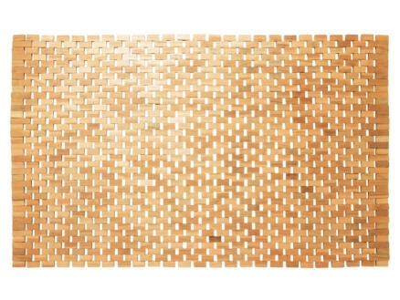 Sealskin Woodblock tapis de bain antidérapant 90x52 cm teck 1