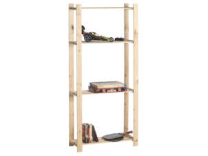 Practo Home Woody Rack étagère 175x80x30 cm bois