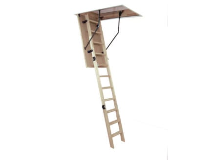 Altrex Woodytrex Budget escalier escamotable en 3 parties 120x60 cm bois 1
