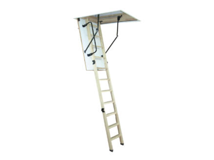 Altrex Woodytrex Superieur escalier escamotable en 3 parties 110x70 cm bois
