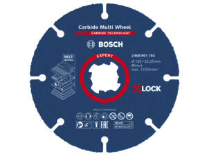 Bosch Professional X-Lock Expert Multi Wheel diamantschijf 125x22,23x2,4 mm