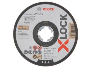Bosch Professional X-Lock Multiconstruction disque à tronçonner inox 125x1x22,23 mm plat