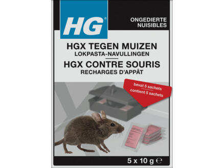 HG X recharge boîte à appât souris 5 pièces 1