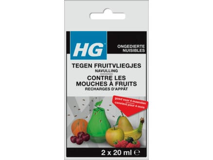 HG X recharge piège mouches à fruits 20ml 2 pièces 1