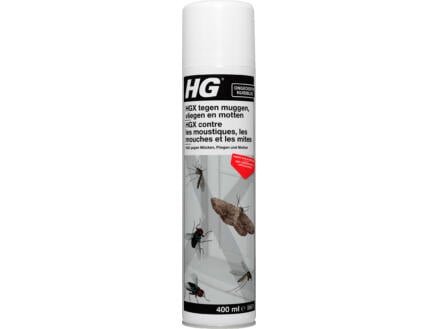 HG X spray tegen muggen, vliegen en motten 400ml