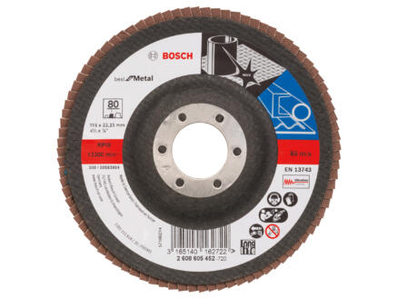Bosch Professional X571 disque à lamelles G80 115mm 1