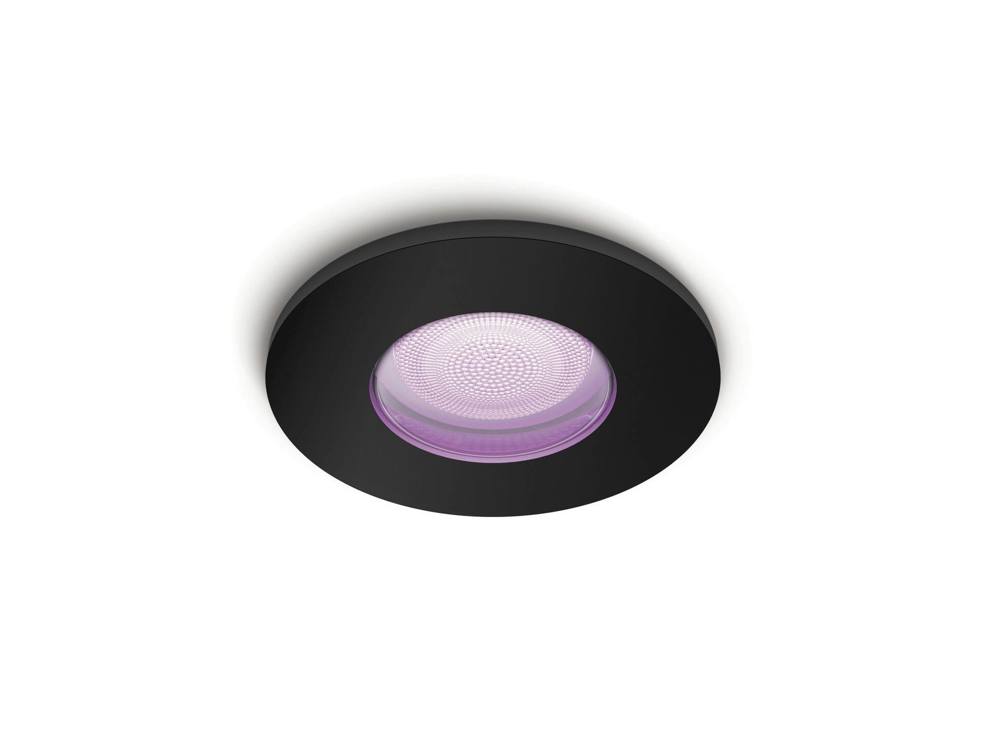 Philips Hue Xamento spot encastrable LED rond GU10 5,7W lumière blanche et colorée noir